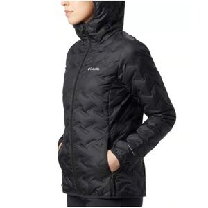 Columbia Women's Delta Ridge 650 Down Hooded Jacket Black Size XS